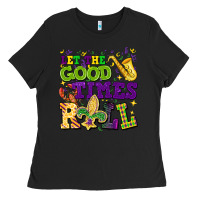 Black let the good times roll Ladies Tee - CowGirlArtShop