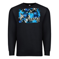 Black westerb cowhide winter background Premium Sweatshirt - AdoDesignShop