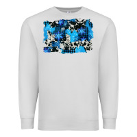 Dove Grey westerb cowhide winter background Premium Sweatshirt - AdoDesignShop
