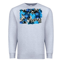 Heather Grey westerb cowhide winter background Premium Sweatshirt - AdoDesignShop
