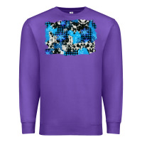 Purple westerb cowhide winter background Premium Sweatshirt - AdoDesignShop