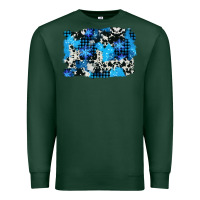 Sports Green westerb cowhide winter background Premium Sweatshirt - AdoDesignShop