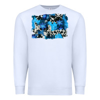 White westerb cowhide winter background Premium Sweatshirt - AdoDesignShop