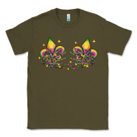 Army Green skeleton hands mardi gras Classic Tee - CowGirlArtShop