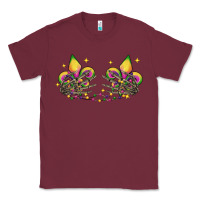 Burgundy skeleton hands mardi gras Classic Tee - CowGirlArtShop