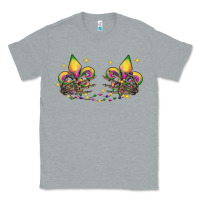 Heather Grey skeleton hands mardi gras Classic Tee - CowGirlArtShop
