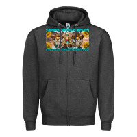 Charcoal Heather western gnome license plate Zipper Hoodie - BarkalooDesign