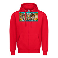Red western gnome license plate Zipper Hoodie - BarkalooDesign