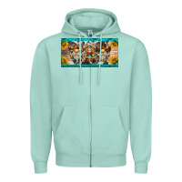 Seafoam western gnome license plate Zipper Hoodie - BarkalooDesign