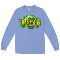 Colony Blue St. Patrick's Day lucky Long Sleeve Tee - FaDigitalArtStudio