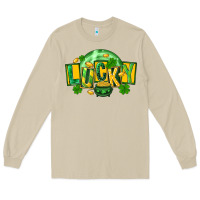 Mushroom St. Patrick's Day lucky Long Sleeve Tee - FaDigitalArtStudio