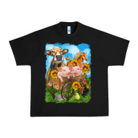 Black farm animals wagon olivia Urban Heavy Tee - OliviaCreatesArt