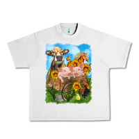 Lunar Rock farm animals wagon olivia Urban Heavy Tee - OliviaCreatesArt