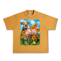 Peanut Butter farm animals wagon olivia Urban Heavy Tee - OliviaCreatesArt