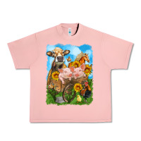 Salmon farm animals wagon olivia Urban Heavy Tee - OliviaCreatesArt