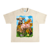 Sandshell farm animals wagon olivia Urban Heavy Tee - OliviaCreatesArt
