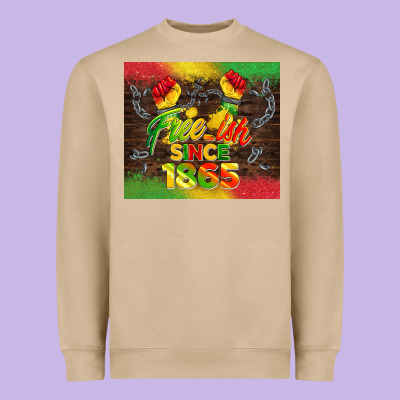 Free Ish Since 1865 Heavyweight Sweatshirt Designed By Barkaloodesign