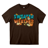 Chocolate Brown Fall Heavy Core Tee - texasbilliewilder