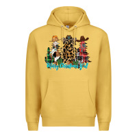 Antique Gold merry christmas y'all christmas trees Premium Hoodie - CowhideDigitalArt