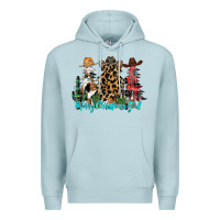Blue Mist merry christmas y'all christmas trees Premium Hoodie - CowhideDigitalArt
