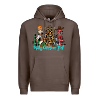 Coffee merry christmas y'all christmas trees Premium Hoodie - CowhideDigitalArt