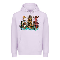 Lilac merry christmas y'all christmas trees Premium Hoodie - CowhideDigitalArt