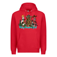 Red merry christmas y'all christmas trees Premium Hoodie - CowhideDigitalArt