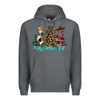 Rock merry christmas y'all christmas trees Premium Hoodie - CowhideDigitalArt