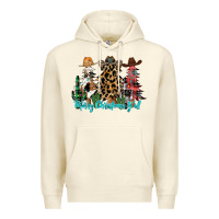 Sandshell merry christmas y'all christmas trees Premium Hoodie - CowhideDigitalArt