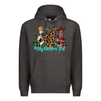 Smoke merry christmas y'all christmas trees Premium Hoodie - CowhideDigitalArt