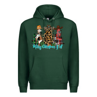 Sports Green merry christmas y'all christmas trees Premium Hoodie - CowhideDigitalArt