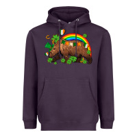 Plum st patricks bear ado Heavyweight Hoodie - AdoDesignShop