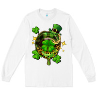 White St. Patrick's Day lip Long Sleeve Tee - FaDigitalArtStudio