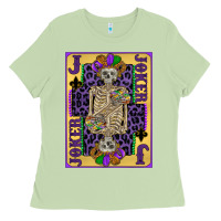Matcha joker mardi gras skeleton Ladies Tee - CowGirlArtShop