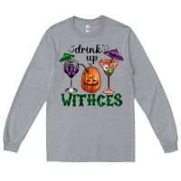 Heather Grey drink up withces halloween Long Sleeve Tee - RanaPortraitStore