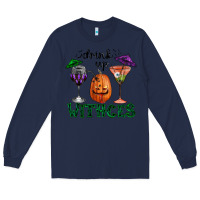 Navy drink up withces halloween Long Sleeve Tee - RanaPortraitStore
