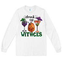 White drink up withces halloween Long Sleeve Tee - RanaPortraitStore