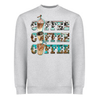 Heather Grey western coffees Heavyweight Sweatshirt - BarkalooDesign