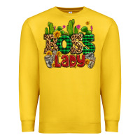 Lemon boss lady with money and cactus Premium Sweatshirt - AdoDesignShop