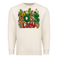 Sandshell boss lady with money and cactus Premium Sweatshirt - AdoDesignShop