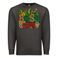 Smoke boss lady with money and cactus Premium Sweatshirt - AdoDesignShop
