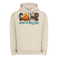 Pigment French Oak camp more worry less Urban Hoodie - JahusDesignShop