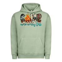 Pigment Oil Green camp more worry less Urban Hoodie - JahusDesignShop