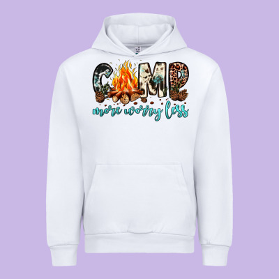 Camp More Worry Less Urban Hoodie Designed By Jahusdesignshop