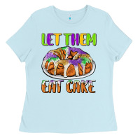 Baby Blue let them eat cake Ladies Tee - CowGirlArtShop