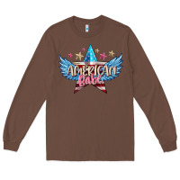 Chestnut American babe Long Sleeve Tee - FaDigitalArtStudio