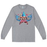 Heather Grey American babe Long Sleeve Tee - FaDigitalArtStudio