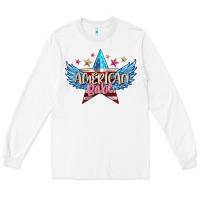 White American babe Long Sleeve Tee - FaDigitalArtStudio