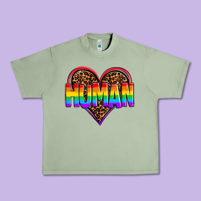 Lgbt Pride Human Urban Heavy Tee Designed By Oliviacreatesart