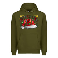 Army Green merry Christmas santa Premium Hoodie - CowhideDigitalArt